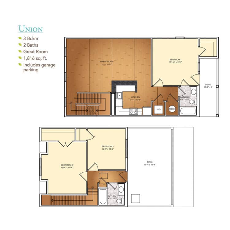 Floor Plans Burgess Mill Station I & II