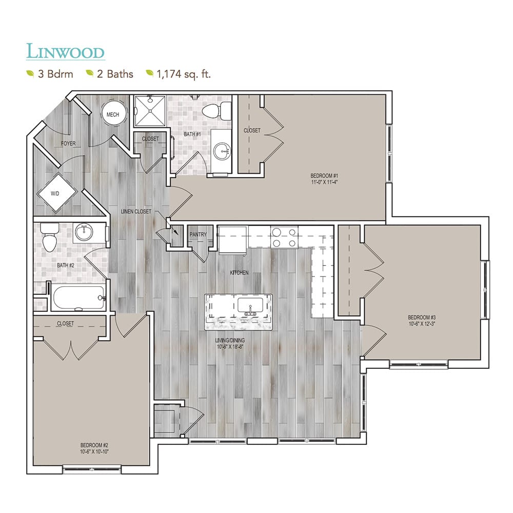Burgess Mill 2 Linwood Floor Plan